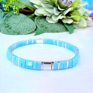 Miyuki Tila Bead Stretch Bracelet